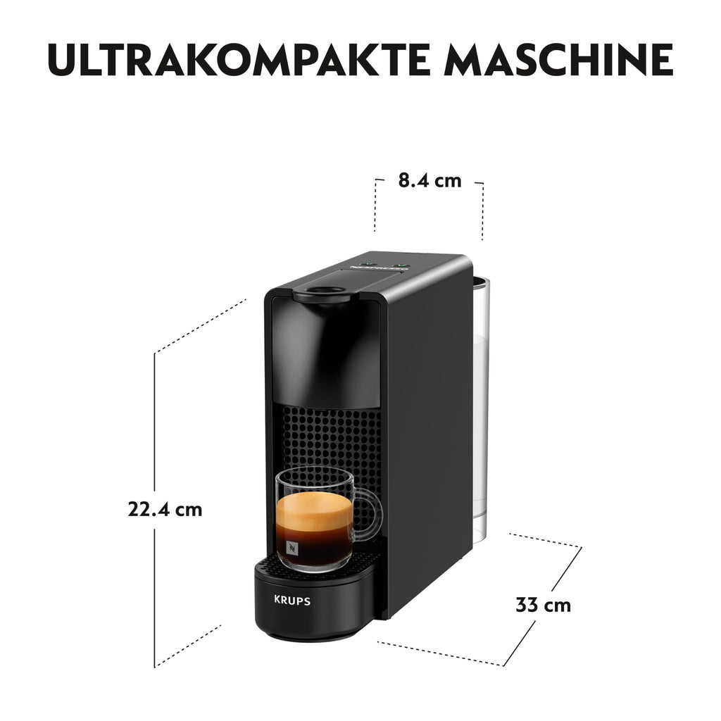 Essenza Mini XN1108 – Kapselmaschine, 19 Bar, Energieklasse A, Schwarz