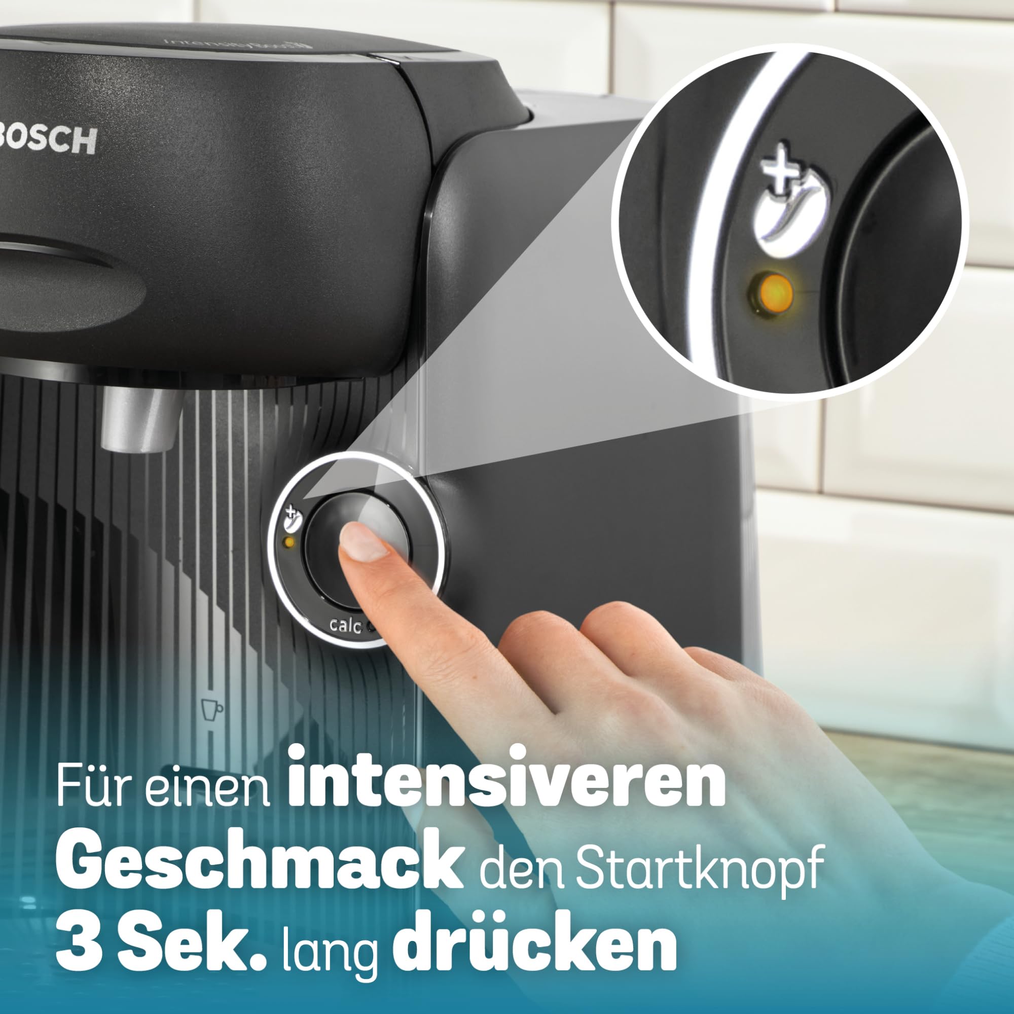 Tassimo Finesse TAS162E – Kapselmaschine mit IntensityBoost, über 70 Getränke, 1400W, Schwarz