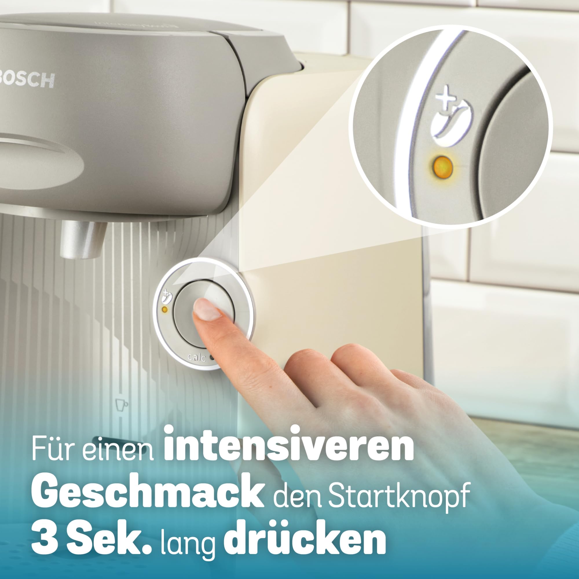 Tassimo Finesse TAS167P – Kapselmaschine mit IntensityBoost, über 70 Getränke, 1400W, Creme