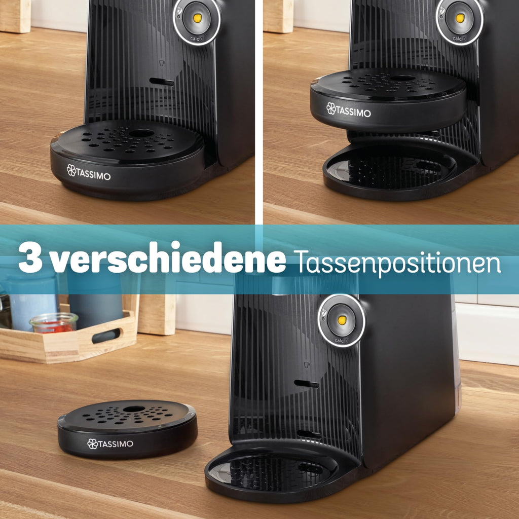 Tassimo Finesse TAS162E – Kapselmaschine mit IntensityBoost, über 70 Getränke, 1400W, Schwarz