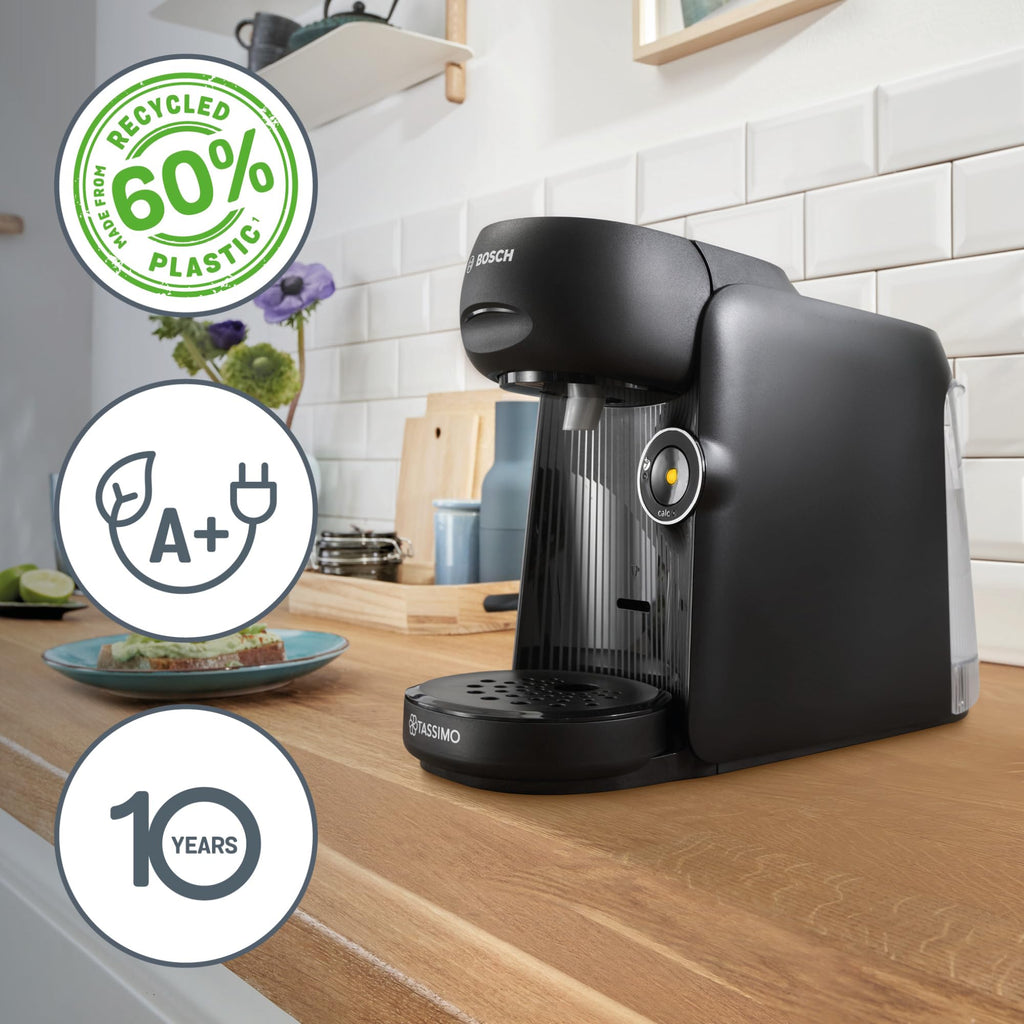 Tassimo Finesse TAS162E – Kapselmaschine mit IntensityBoost, über 70 Getränke, 1400W, Schwarz